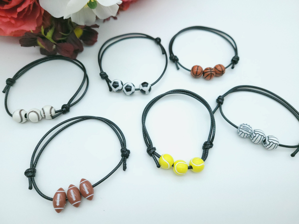 Sportball Armbänder Football, Basketball, Tennis, Fussball, Volleyball, Baseball